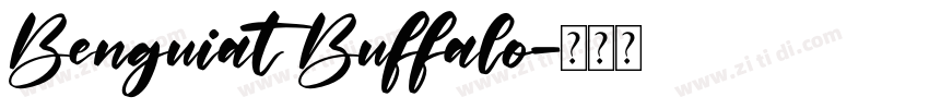 Benguiat Buffalo字体转换